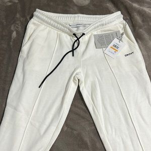 White sweat pants